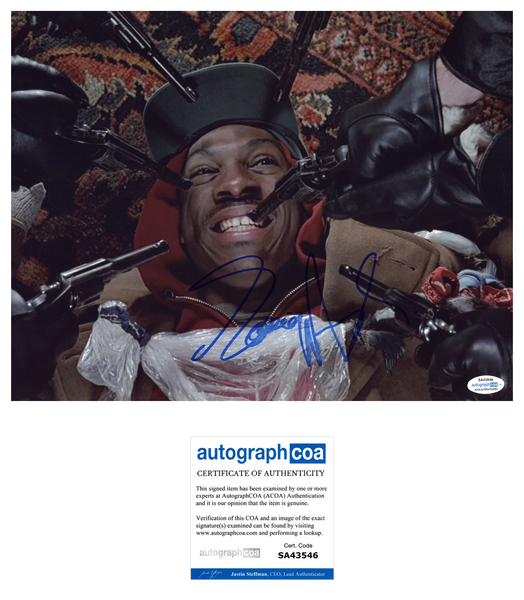 Eddie Murphy Signed Autographed 11x14 Photo Trading Places ACOA COA