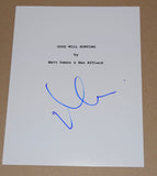 Matt Damon Signed Autographed GOOD WILL HUNTING Full Movie Script Screenplay COA