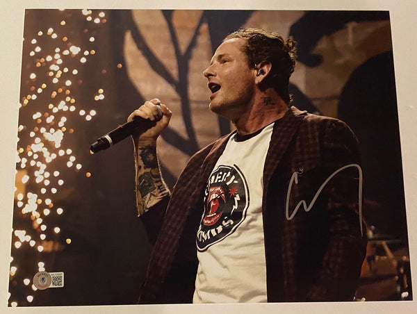 Corey Taylor Signed Autograph 11x14 Photo Slipknot Stone Sour Proof Beckett COA