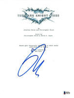 Tom Hardy Signed Autographed THE DARK KNIGHT RISES Movie Script Beckett BAS COA