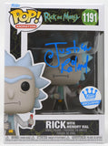 Justin Roiland Signed Funko Pop Rick and Morty Rick 1191 Autograph Beckett COA