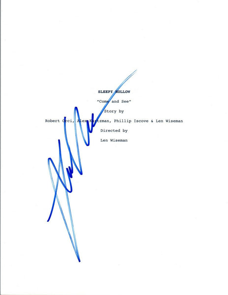 Len Wiseman Signed Autographed SLEEPY HOLLOW Pilot Episode Script COA VD