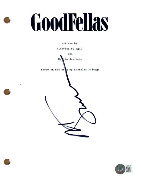Martin Scorsese Signed Autograph Goodfellas Movie Script Screenplay Beckett COA