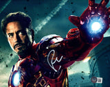 Robert Downey Jr Signed Iron Man 8x10 Photo Tony Stark Autograph Beckett COA