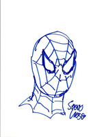 Steve Lieber Signed Autograph Drawn Sketch Comic Illustrator Spider-Man COA VD