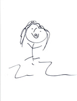 LOUIS LOMBARDI Signed Autographed Hand Drawn Sketch THE SOPRANOS Actor COA