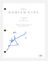 Eddie Redmayne Autographed The Danish Girl Movie Script Screenplay ACOA COA