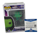 Zoe Saldana Signed Autographed Gamora Funko Pop Figure What If #873 Beckett COA