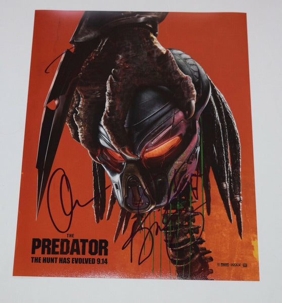 The Predator 2018 Cast Signed 11x14 Photo x4 Olivia Munn Thomas Jane COA