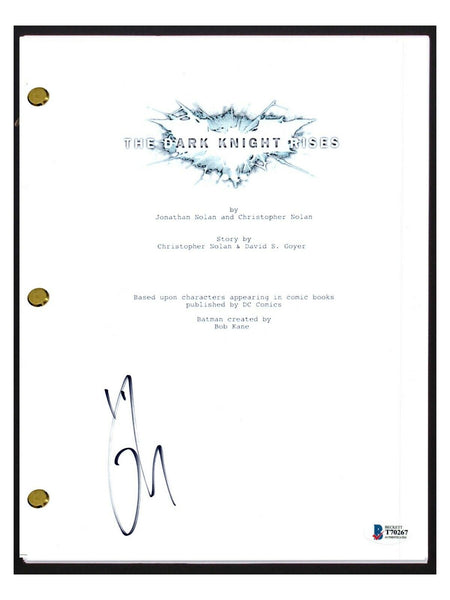 Tom Hardy Signed Autographed THE DARK KNIGHT RISES Movie Script BANE Beckett COA