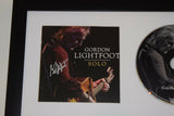 Gordon Lightfoot Signed Autographed Solo Framed CD Display COA