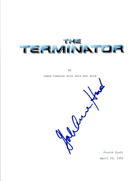 Producer Gale Ann Hurd Signed Autographed THE TERMINATOR Movie Script COA