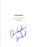 Christopher Lambert Signed Autographed Fortress Full Movie Script COA VD