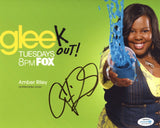 Amber Riley Signed Autograph 8x10 Photo Glee Actress Mercedes Jones ACOA COA