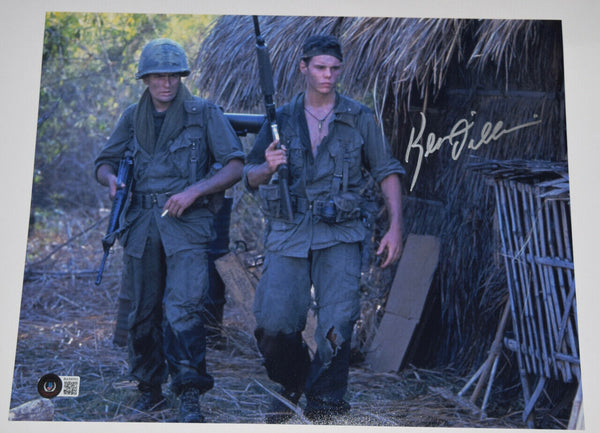 Kevin Dillon Signed Autographed 11x14 Photo Platoon Beckett BAS COA