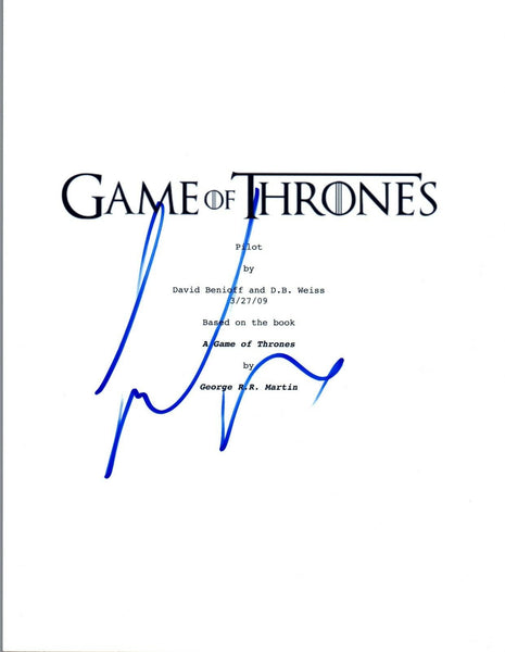Finn Jones Signed Autographed Game of Thrones Pilot Episode Script COA VD