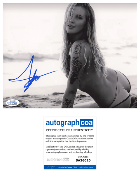 Ireland Baldwin Signed Autographed 8x10 Photo Sexy Model ACOA COA