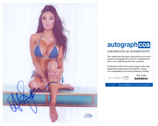 Stacey Shalene Signed Autographed 8x10 Photo Sexy Model ACOA COA