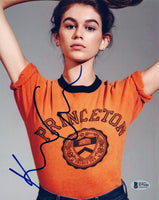Kaia Gerber Signed Autographed 8x10 Photo Model Beckett BAS COA