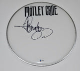Tommy Lee Signed Autographed 12" Drumhead MOTLEY CRUE Beckett BAS COA