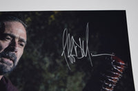 Jeffrey Dean Morgan Signed 11x14 Photo The Walking Dead Negan Beckett BAS COA