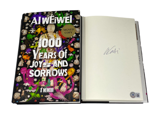 Ai Weiwei Signed Autograph 1000 Years of Joys & Sorrows Book Artist Beckett COA