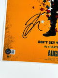Joel Kinnaman Signed The Suicide Squad Movie Poster 12x18 Autograph Beckett COA