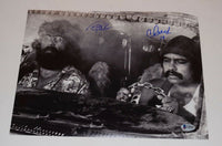 Cheech Marin & Tommy Chong Signed Autographed 11x14 Photo UP IN SMOKE BAS COA