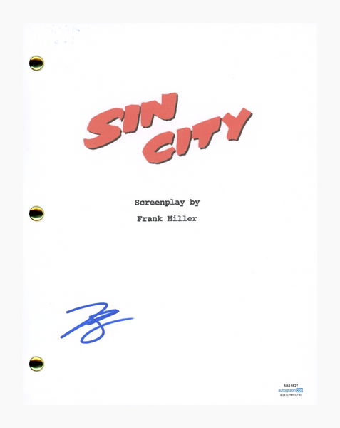 Nick Stahl Signed Autographed Sin City Movie Script Screenplay ACOA COA