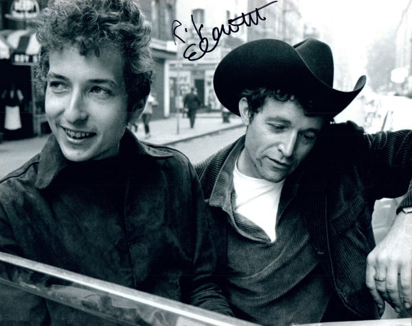 Ramblin' Jack Elliott Signed Autographed 8x10 Photo with Bob Dylan Rare Pose COA