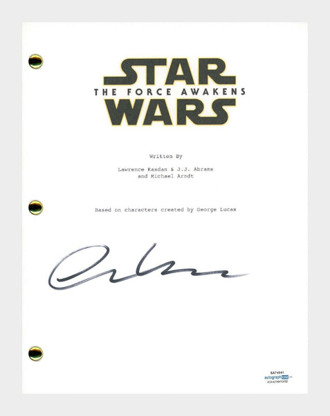 Oscar Isaac Signed Autographed Star Wars The Force Awakens Movie Script ACOA COA