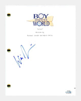 Will Friedle Signed Autographed Boy Meets World Pilot Episode Script ACOA COA