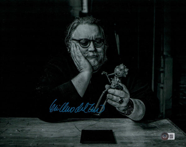 Guillermo Del Toro Pinocchio Signed Autograph 11x14 Photo Director Beckett COA