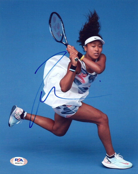 Naomi Osaka Signed Autograph 8x10 Photo Women's Tennis Champ Wimbledon PSA COA