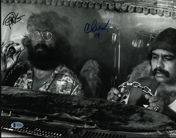 Cheech Marin & Tommy Chong Signed Autograph 11x14 Photo Up In Smoke Beckett COA