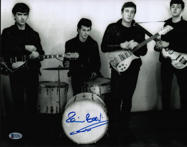 Pete Best Signed Autographed 11x14 Photo The Beatles Drummer Beckett COA