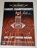 Ralph Macchio Signed The Karate Kid Tournament 11x17 Poster Beckett BAS COA