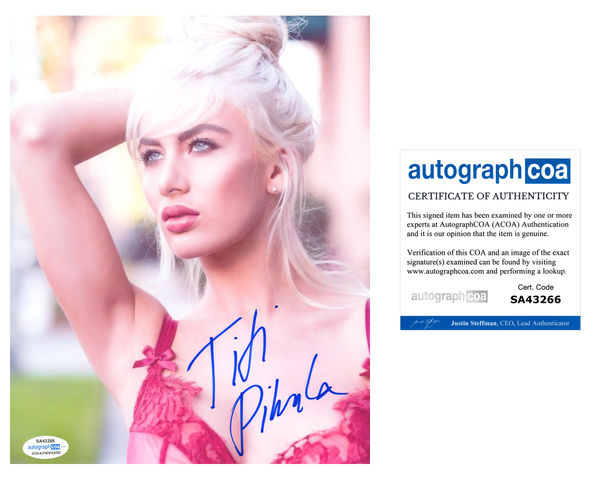 Titi Pikula Signed Autographed 8x10 Photo Sexy Model ACOA COA
