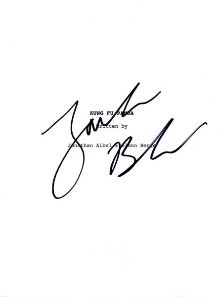 Jack Black Signed Autographed KUNG FU PANDA Movie Script COA VD