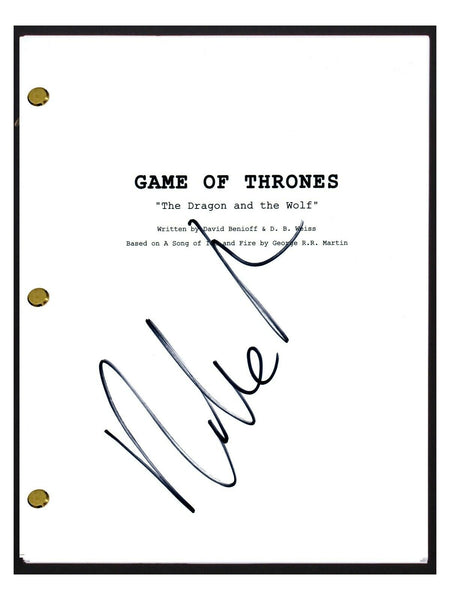 Pilou Asbaek Signed Autograph Game of Thrones The Dragon and The Wolf Script COA
