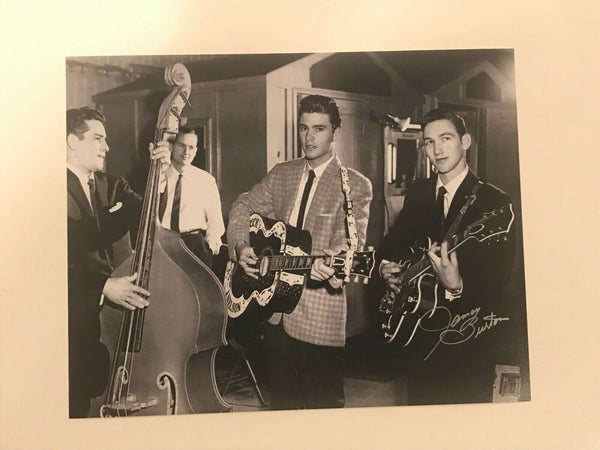 James Burton Elvis Signed Autograph 11x14 Photo Ricky Nelson Guitarist COA