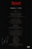Corey Taylor Signed Autograph Slipknot People = Lyrics 11x17 Poster Beckett COA