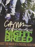 Clive Barker Signed Autographed Nightbreed 11x17 Movie Poster Photo Beckett COA