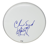 Chad Smith Signed 14" Drumhead Red Hot Chili Peppers Drawing Sketch Beckett COA