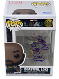 DeObia Oparei Signed Funko Pop Marvel Loki #984 Boastful Loki Autograph BAS COA