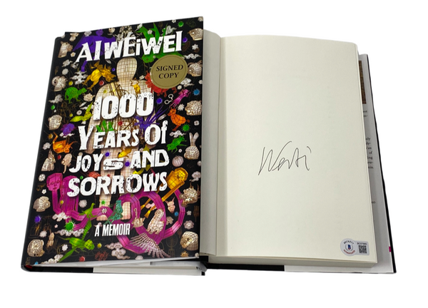 Ai Weiwei Signed 1000 Years of Joys and Sorrows 1st Edition Book Beckett COA