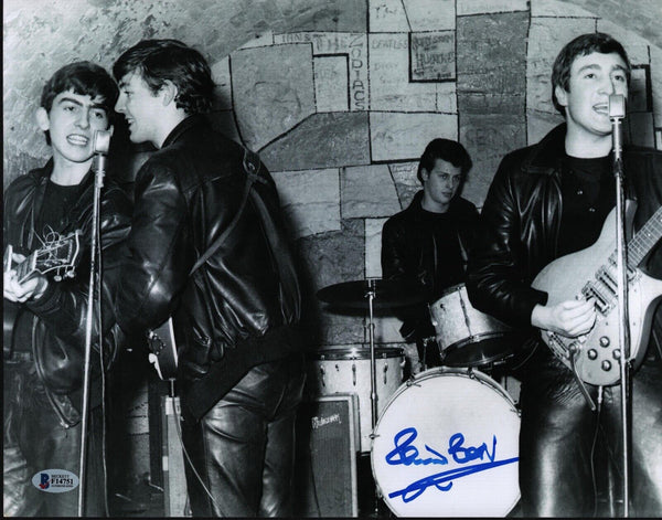 Pete Best Signed Autographed 11x14 Photo The Beatles Drummer Beckett COA