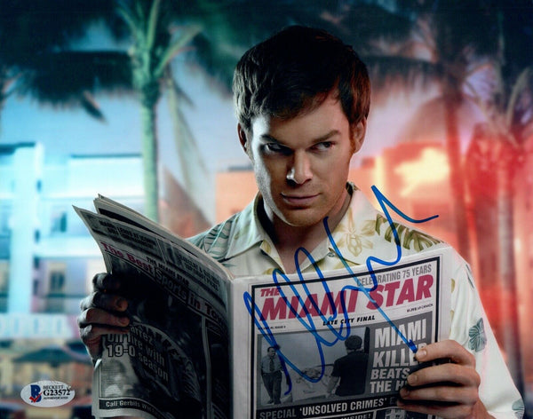 Michael C Hall Signed Autograph 8x10 Photo DEXTER Beckett BAS COA