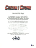 Tommy Chong Signed Cheech & Chong's "EARACHE MY EYE" Lyric Sheet Beckett BAS COA