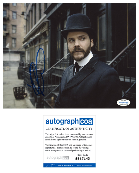 Daniel Bruhl Signed Autographed 8x10 Photo The Alienist ACOA COA